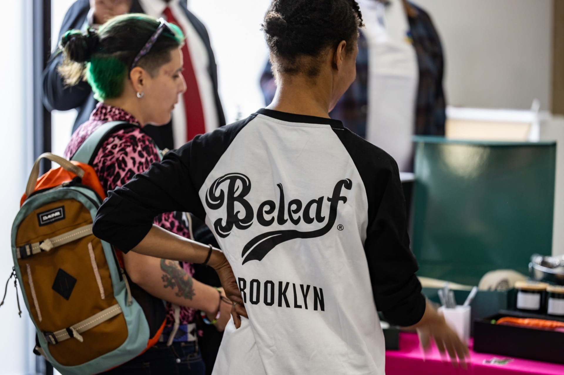 Customer shopping at Beleaf NY dispensary earning rewards points