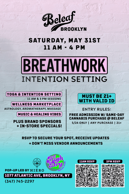 breathwork intention setting flyer